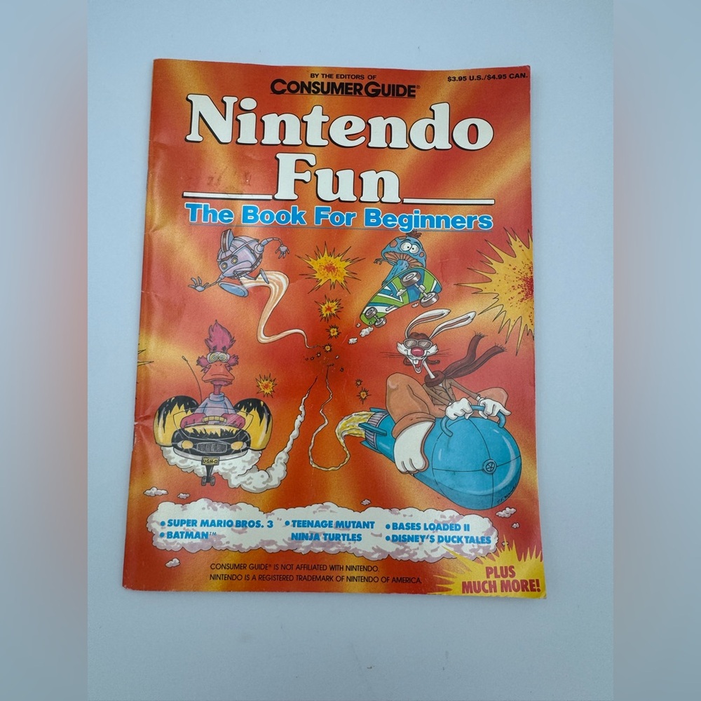 Nintendo Fun Book NES Guide Super Mario 3 TMNT Batman‎ Mega Man 2